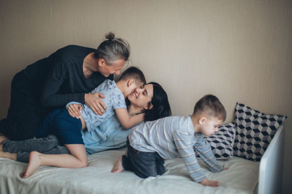 Family hug