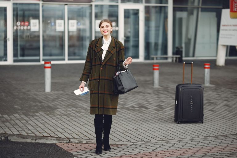 Travel airport woman
