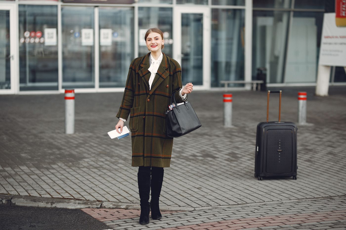 Travel airport woman